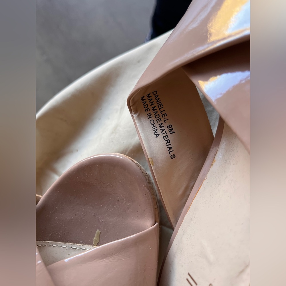 Super fun wedge heels. Nude color. New. - Picture 4 of 6